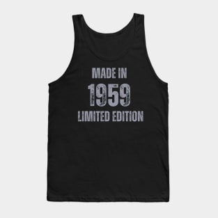 Vintage Made in 1959, Limited Edition  , Gift for Mom Dad Birthday Tank Top